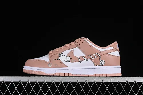 All categories Nk SB Dunk series Nk SB Dunk Low low-top sneakers Nk Dunk Low wool cat rose pink gentle light luxury retro SB low-top casual sneakers DD1503-118